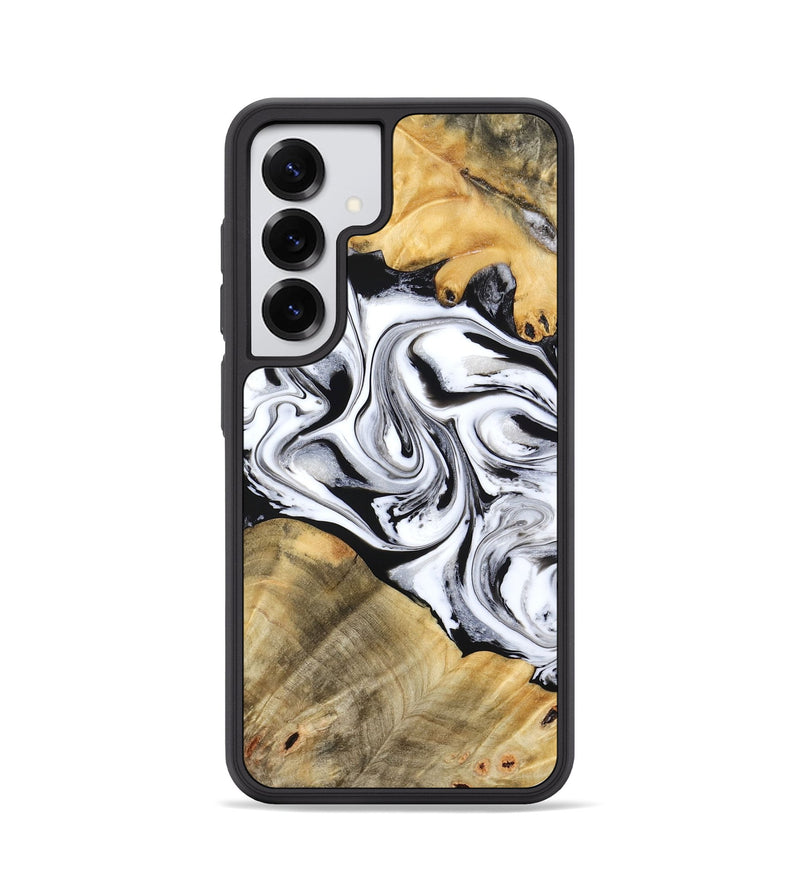 Galaxy S25 Wood Phone Case - Cayson (Black & White, 777153)