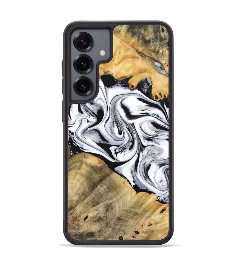 Galaxy S25 Plus Wood Phone Case - Cayson (Black & White, 777153)