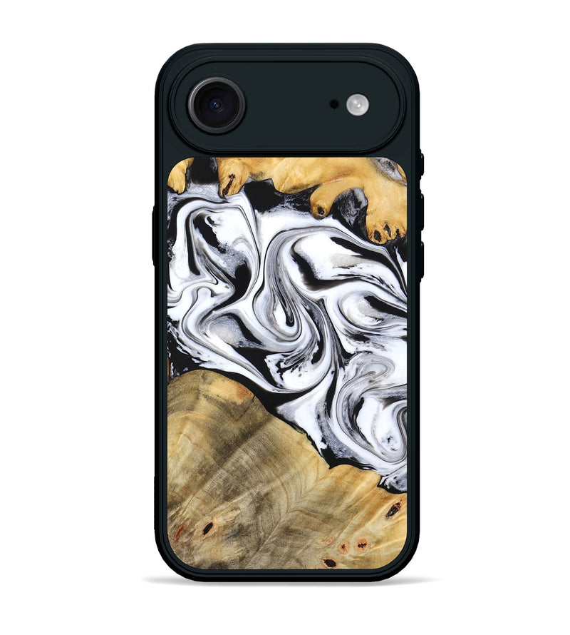 iPhone 17 Air Wood Phone Case - Cayson (Black & White, 777153)