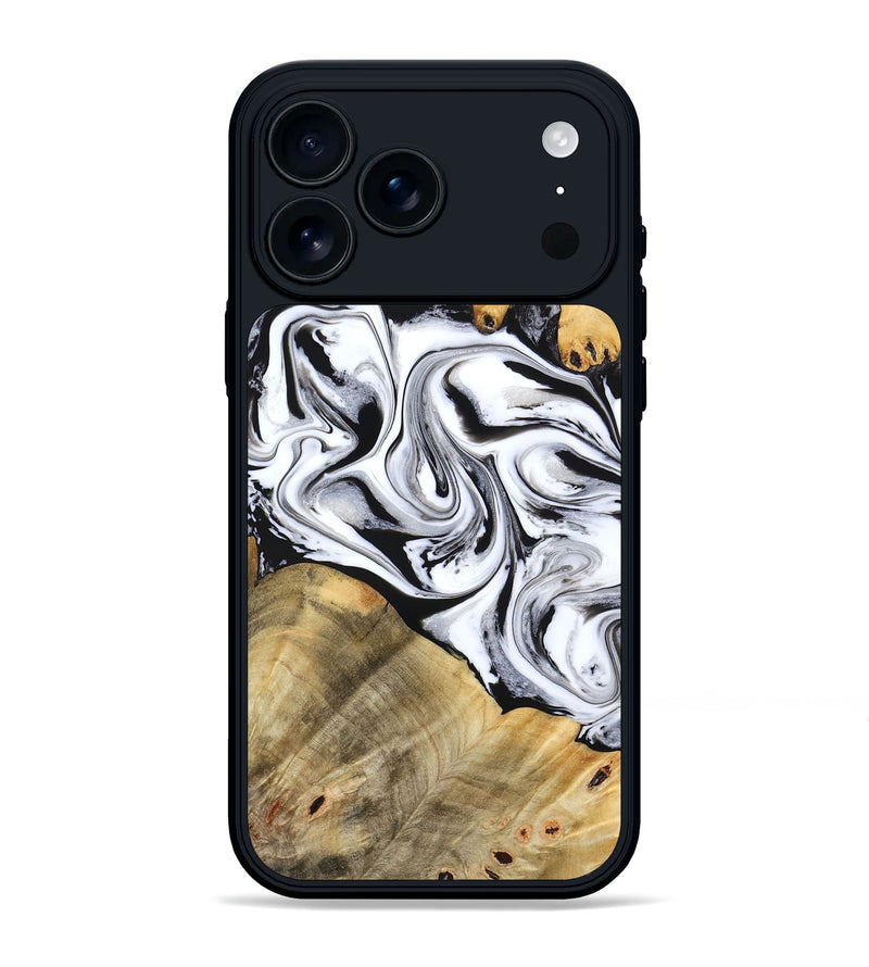 iPhone 17 Pro Max Wood Phone Case - Cayson (Black & White, 777153)