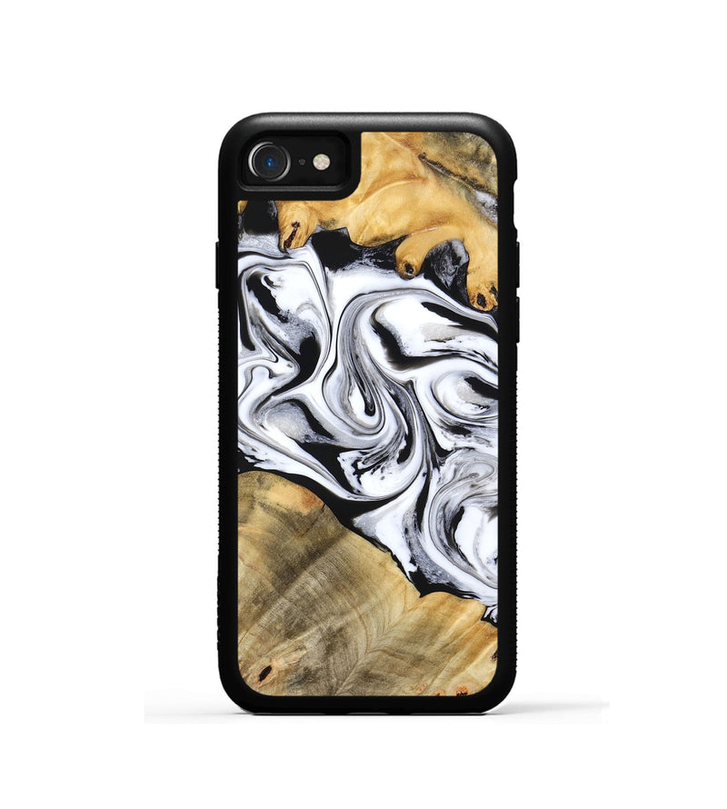 iPhone SE Wood Phone Case - Cayson (Black & White, 777153)