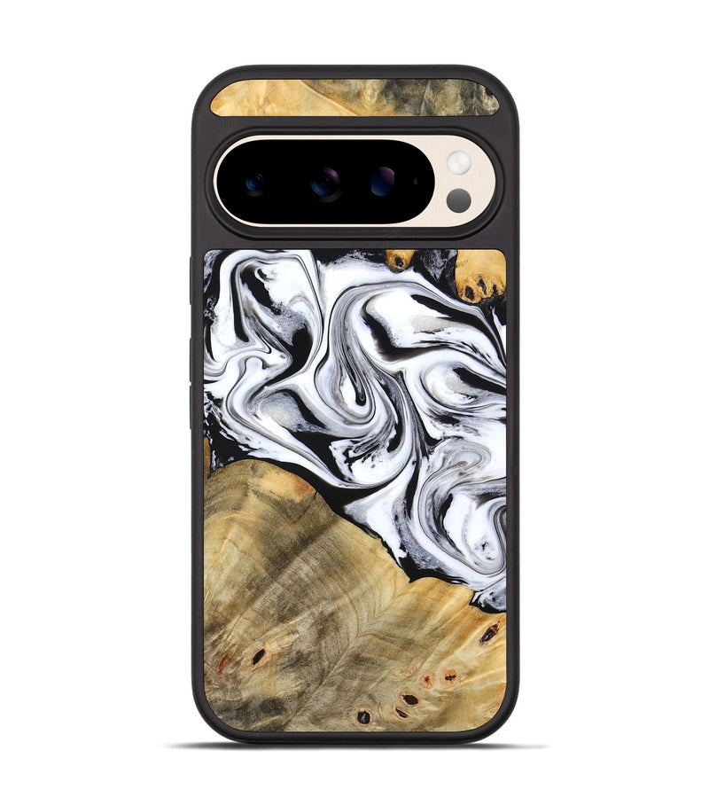 Pixel 10 Wood Phone Case - Cayson (Black & White, 777153)