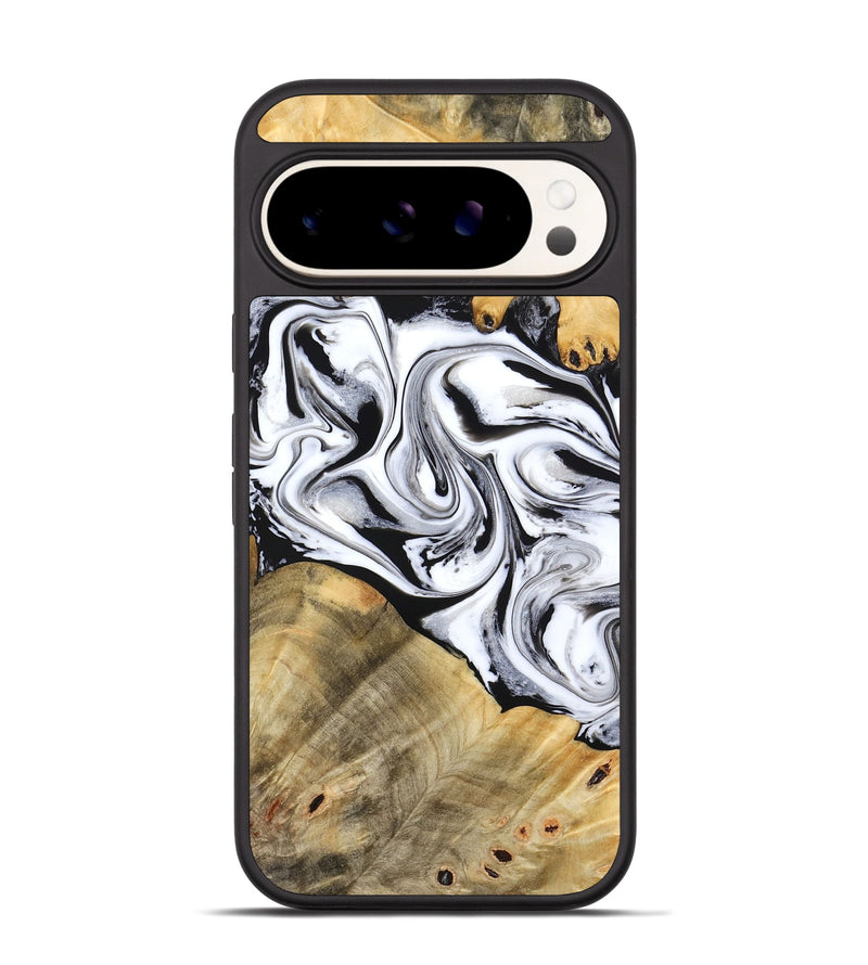 Pixel 9 Pro Wood Phone Case - Cayson (Black & White, 777153)