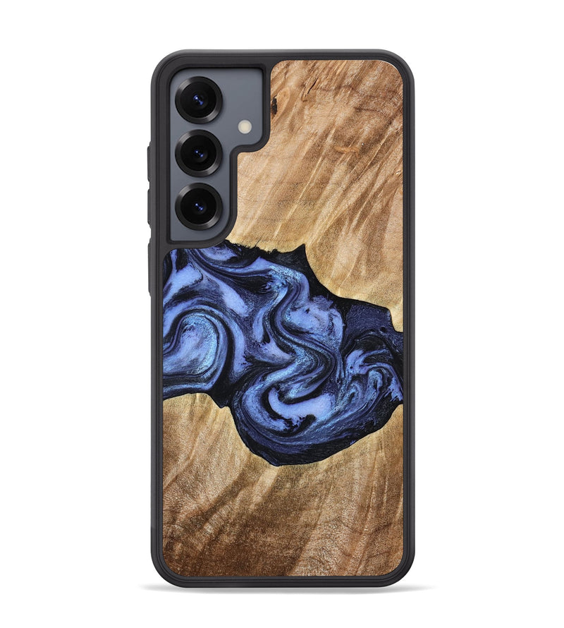 Galaxy S25 Plus Wood Phone Case - Semaj (Blue, 777167)