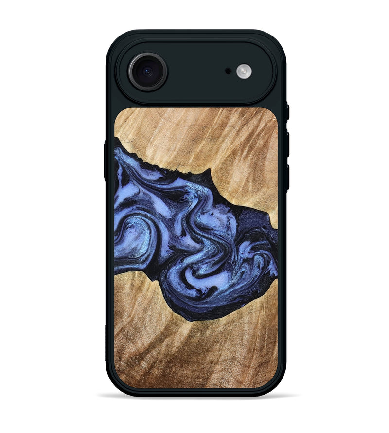 iPhone 17 Air Wood Phone Case - Semaj (Blue, 777167)