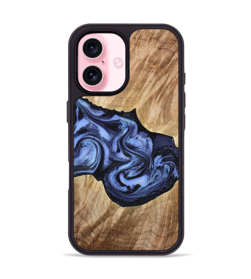 iPhone 17 Wood Phone Case - Semaj (Blue, 777167)
