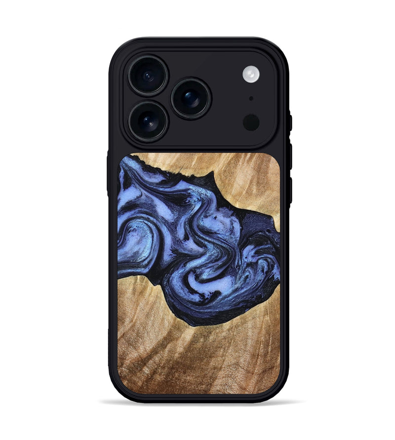 iPhone 17 Pro Wood Phone Case - Semaj (Blue, 777167)