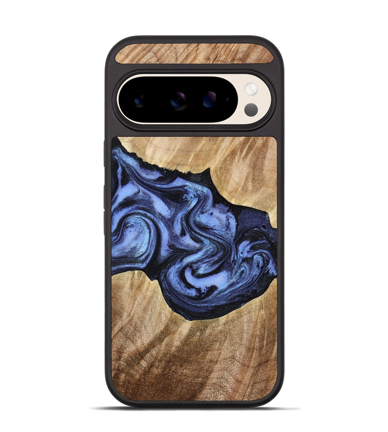 Pixel 10 Wood Phone Case - Semaj (Blue, 777167)