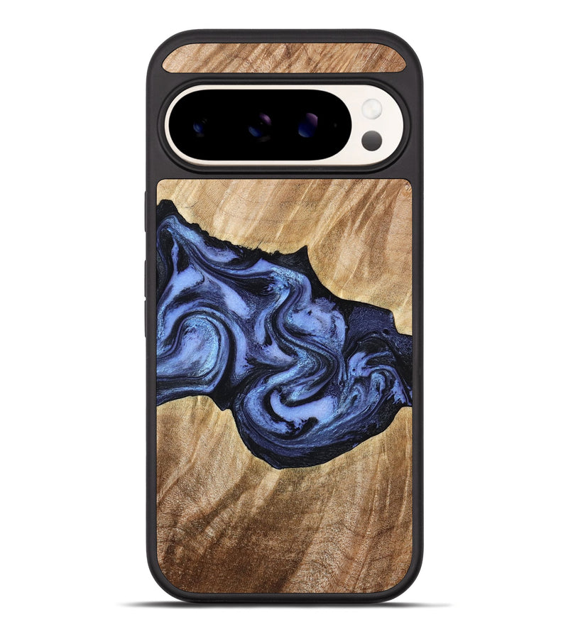 Pixel 10 Pro XL Wood Phone Case - Semaj (Blue, 777167)