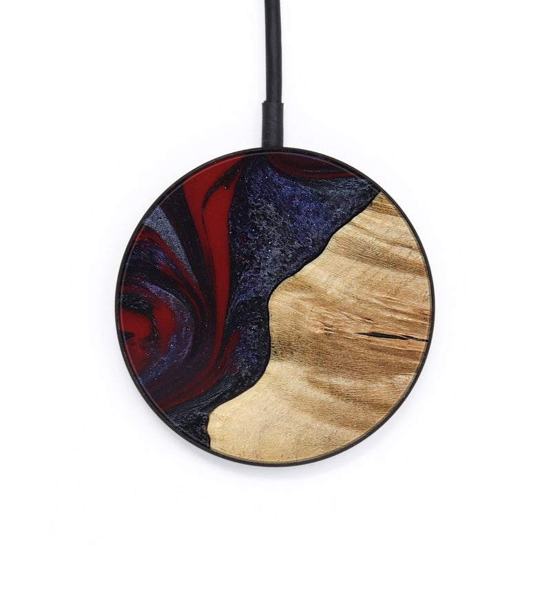 Circle Wood Wireless Charger - Savanna (Red, 777544)