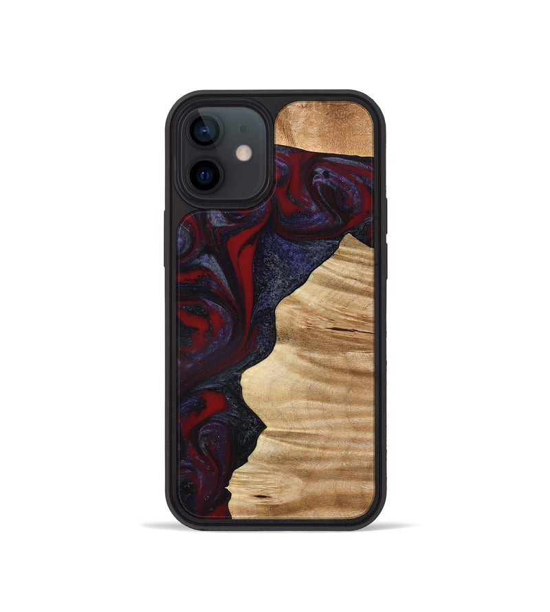 iPhone 12 mini Wood Phone Case - Savanna (Red, 777544)