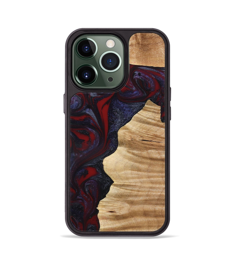 iPhone 13 Pro Wood Phone Case - Savanna (Red, 777544)