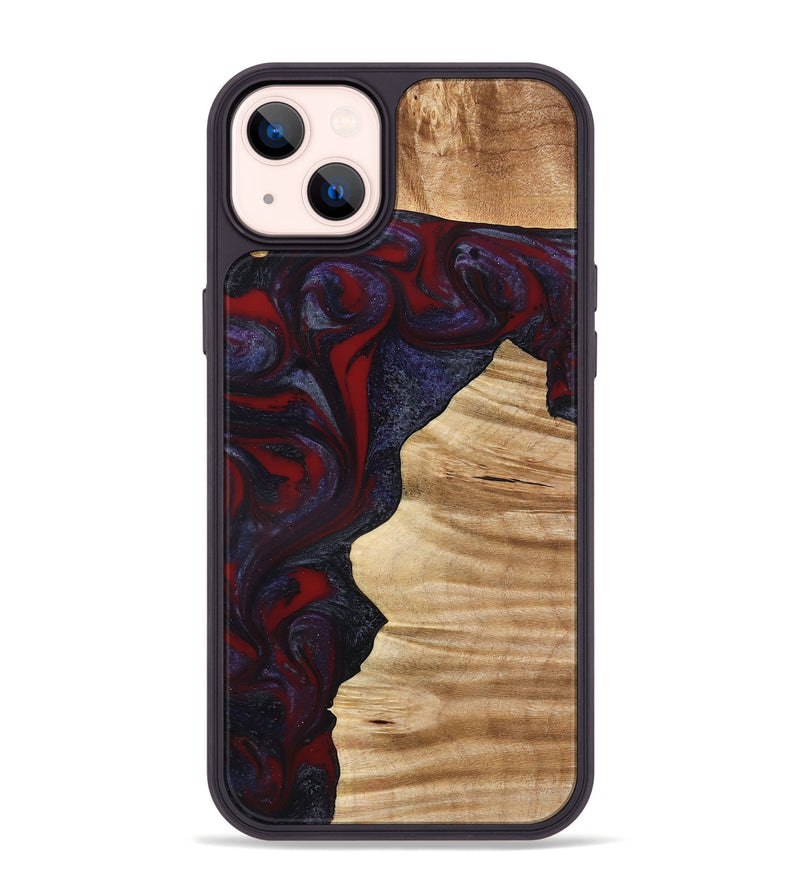 iPhone 14 Plus Wood Phone Case - Savanna (Red, 777544)