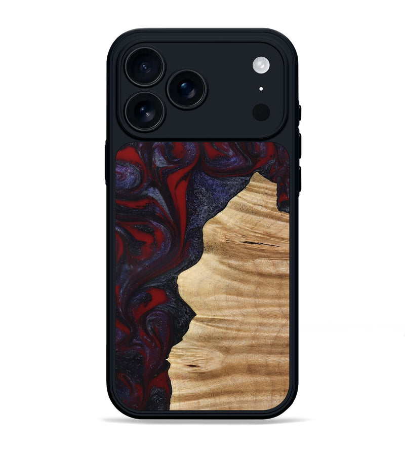 iPhone 17 Pro Max Wood Phone Case - Savanna (Red, 777544)