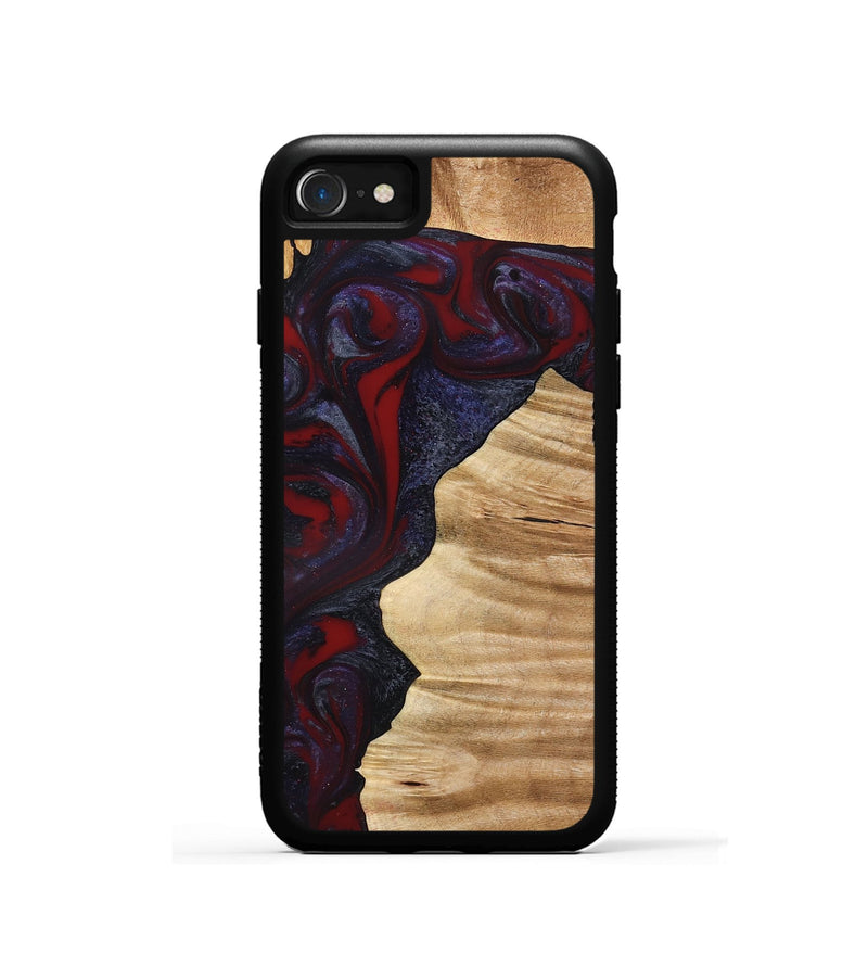 iPhone SE Wood Phone Case - Savanna (Red, 777544)