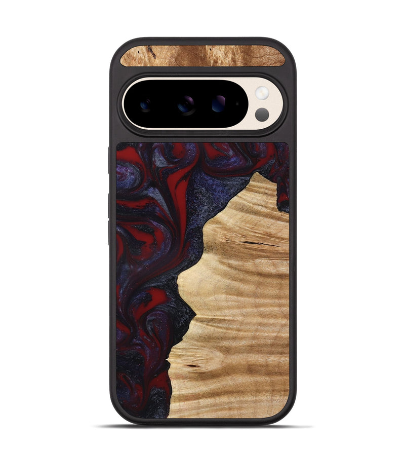 Pixel 10 Wood Phone Case - Savanna (Red, 777544)