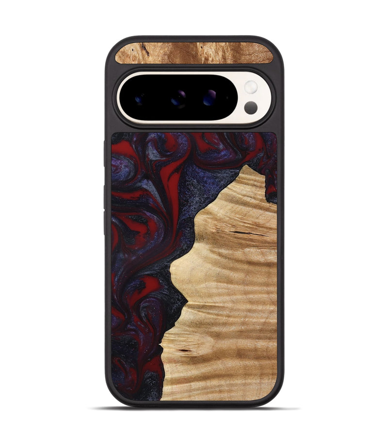 Pixel 9 Pro Wood Phone Case - Savanna (Red, 777544)