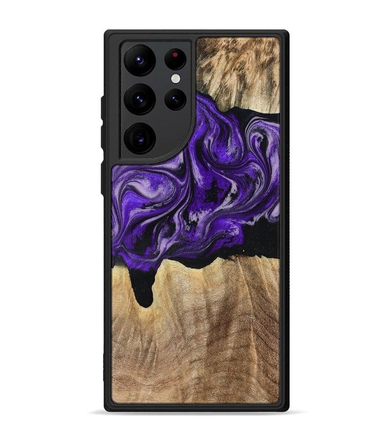 Galaxy S22 Ultra Wood Phone Case - Shelli (Purple, 777548)