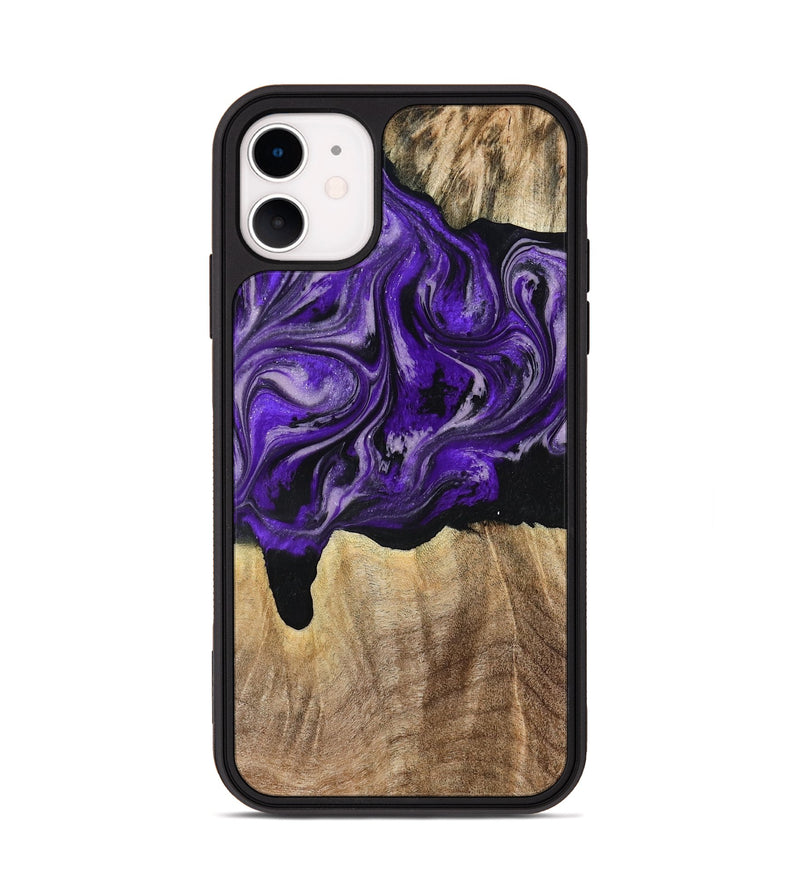 iPhone 11 Wood Phone Case - Shelli (Purple, 777548)