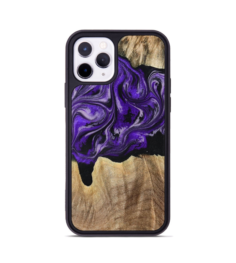 iPhone 11 Pro Wood Phone Case - Shelli (Purple, 777548)