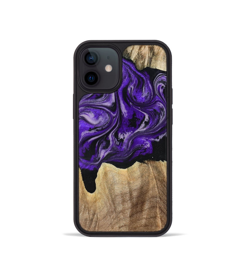 iPhone 12 mini Wood Phone Case - Shelli (Purple, 777548)