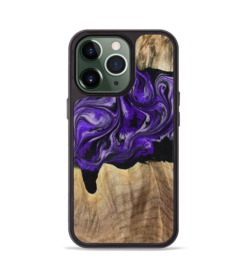 iPhone 13 Pro Wood Phone Case - Shelli (Purple, 777548)