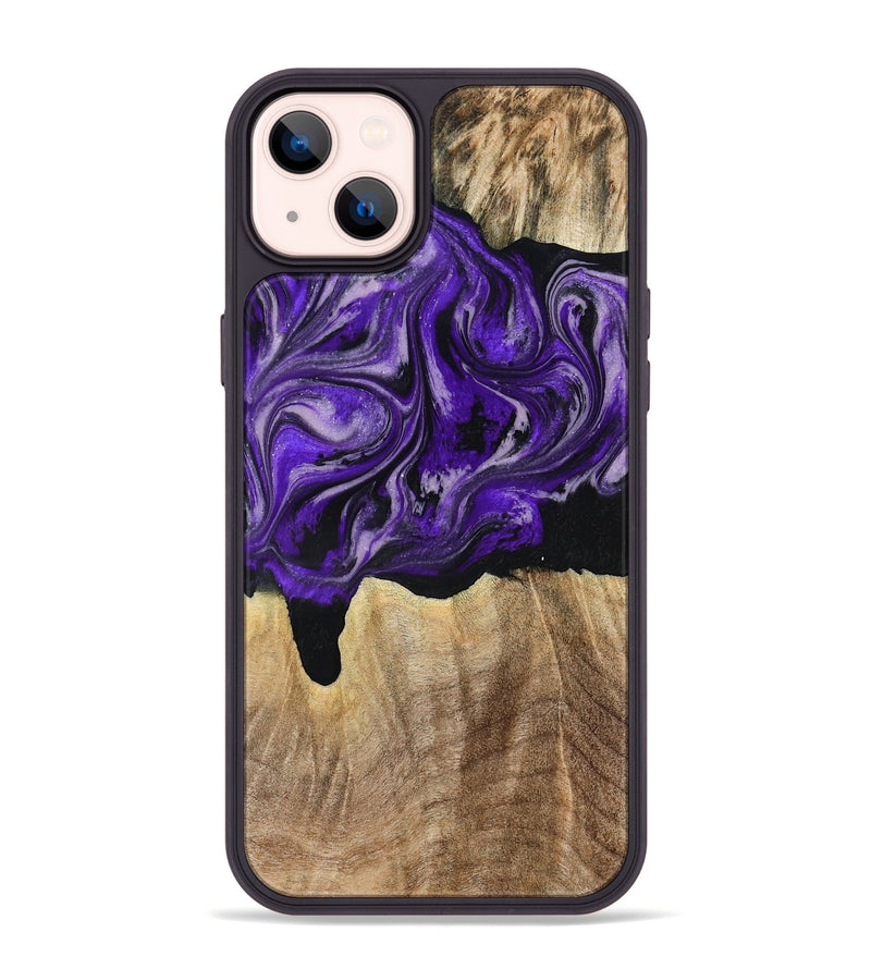 iPhone 14 Plus Wood Phone Case - Shelli (Purple, 777548)