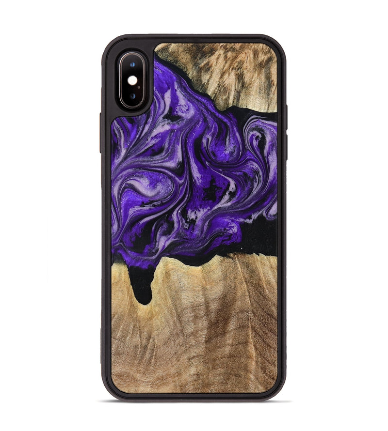 iPhone Xs Max Wood Phone Case - Shelli (Purple, 777548)
