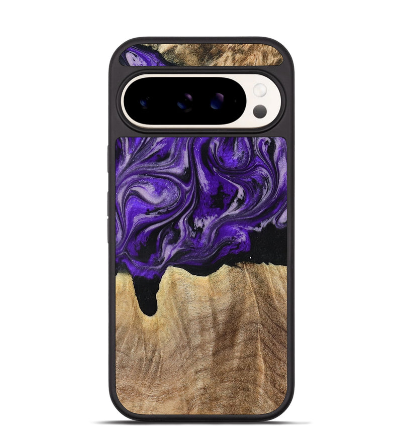 Pixel 9 Pro Wood Phone Case - Shelli (Purple, 777548)