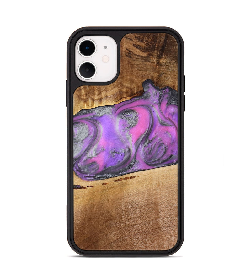 iPhone 11 Wood Phone Case - Nayeli (Purple, 777549)