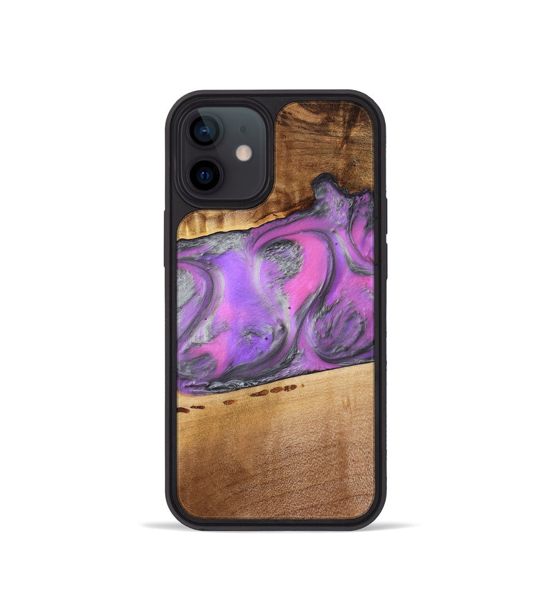 iPhone 12 mini Wood Phone Case - Nayeli (Purple, 777549)