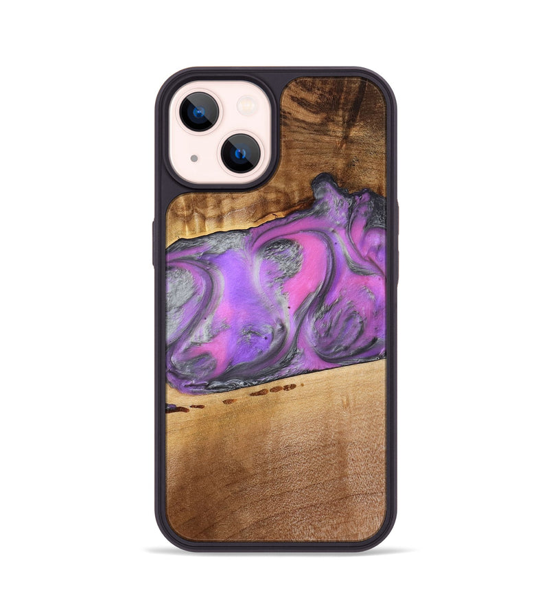 iPhone 14 Wood Phone Case - Nayeli (Purple, 777549)