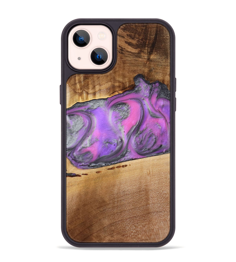 iPhone 14 Plus Wood Phone Case - Nayeli (Purple, 777549)