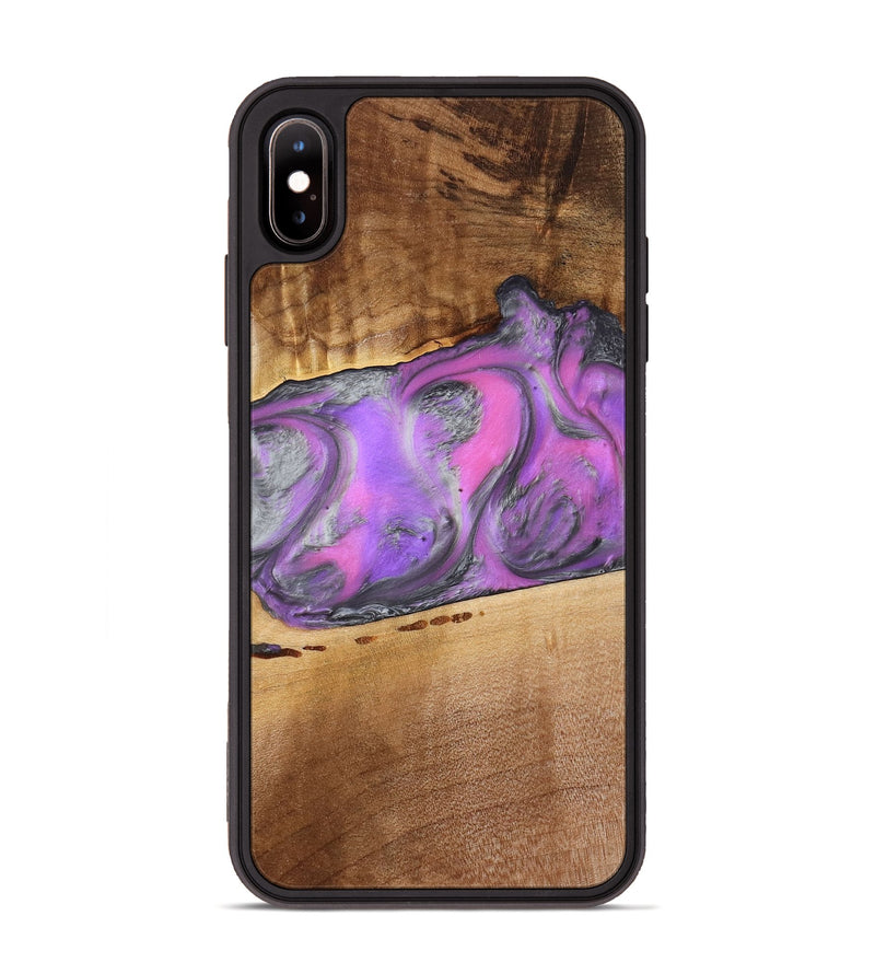 iPhone Xs Max Wood Phone Case - Nayeli (Purple, 777549)