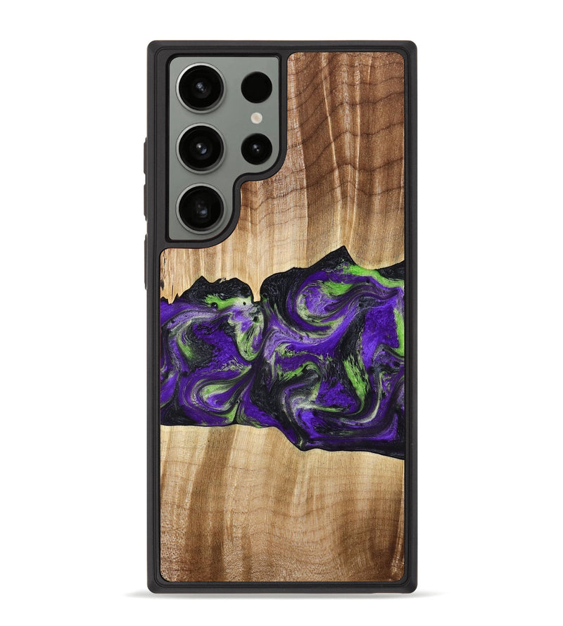 Galaxy S23 Ultra Wood Phone Case - Triston (Purple, 777550)