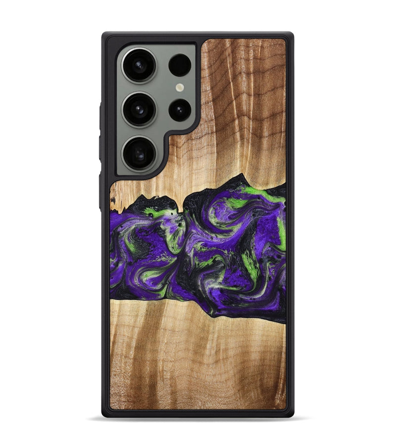 Galaxy S24 Ultra Wood Phone Case - Triston (Purple, 777550)