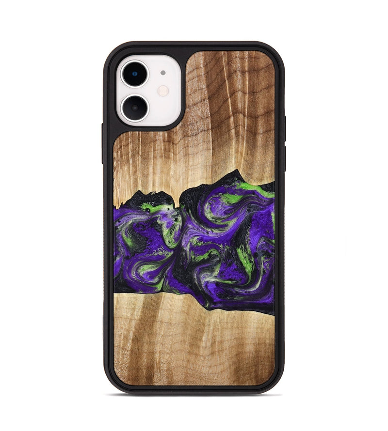 iPhone 11 Wood Phone Case - Triston (Purple, 777550)