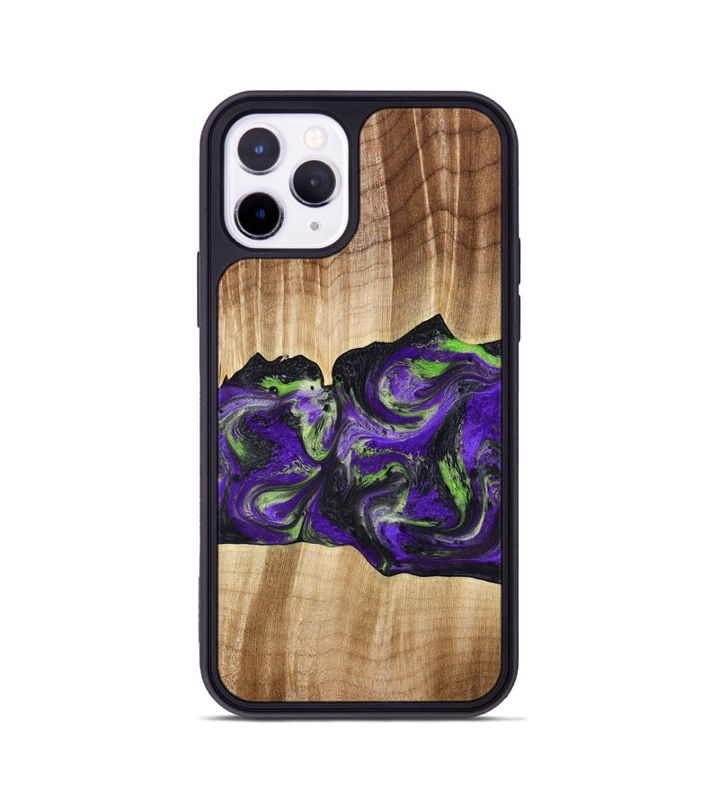 iPhone 11 Pro Wood Phone Case - Triston (Purple, 777550)