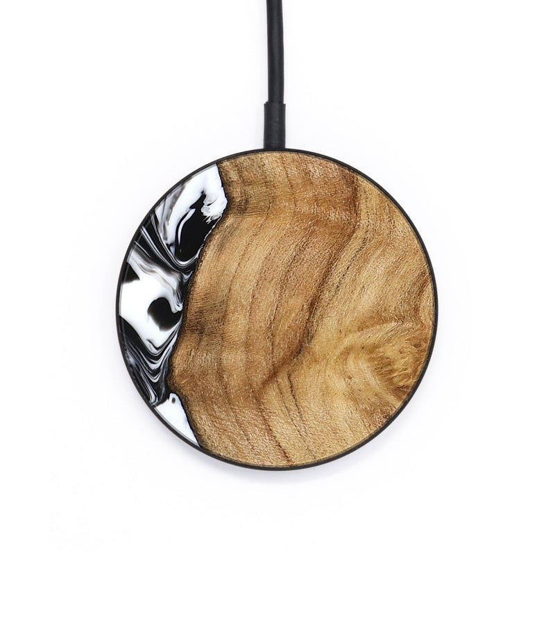 Circle Wood Wireless Charger - Belen (Black & White, 777566)
