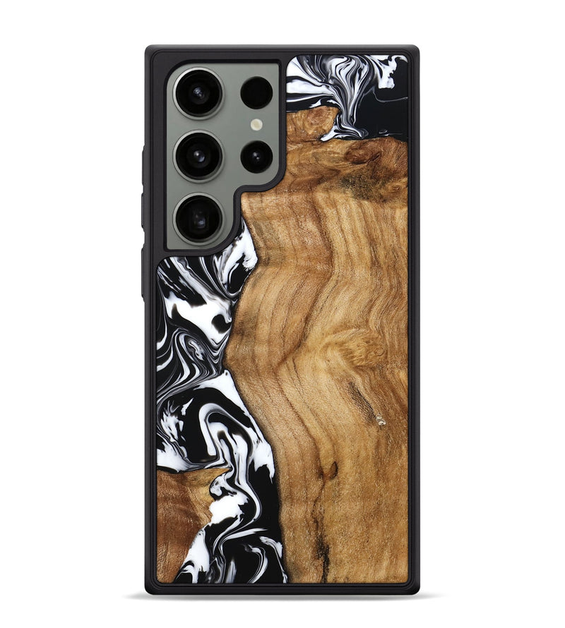 Galaxy S24 Ultra Wood Phone Case - Belen (Black & White, 777566)