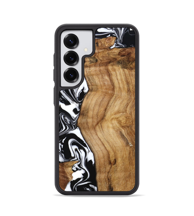 Galaxy S25 Wood Phone Case - Belen (Black & White, 777566)