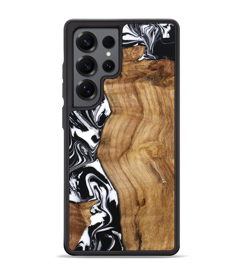 Galaxy S25 Ultra Wood Phone Case - Belen (Black & White, 777566)