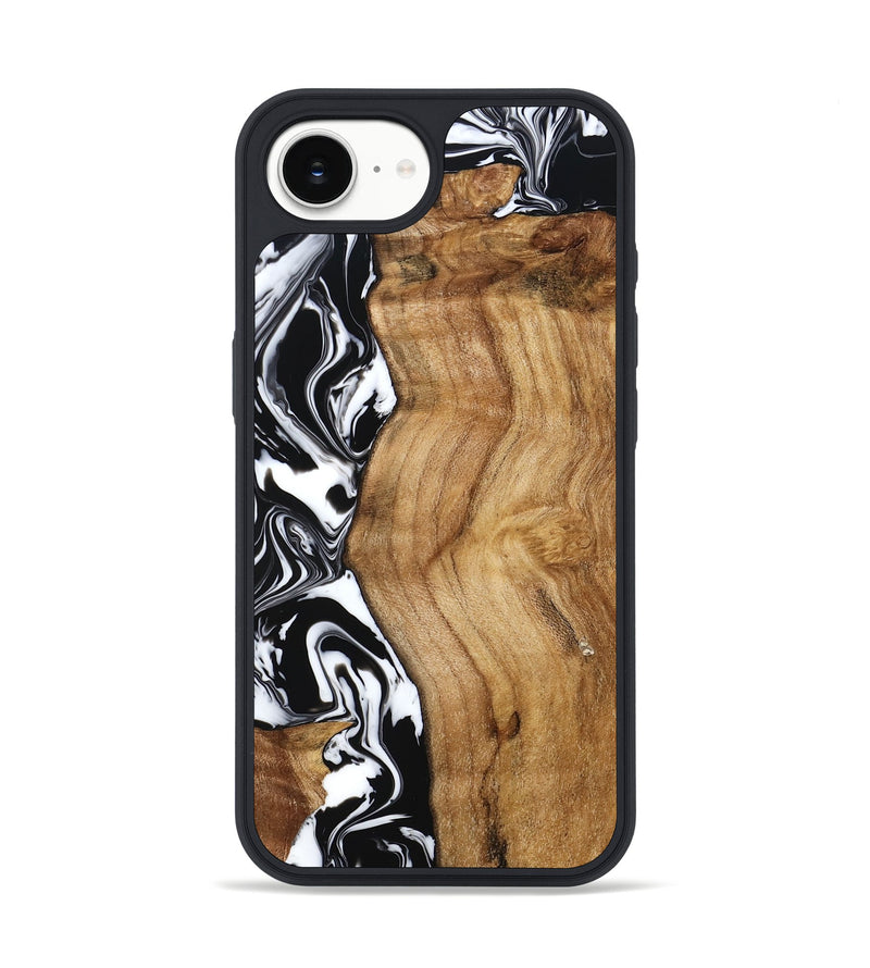iPhone 16e Wood Phone Case - Belen (Black & White, 777566)