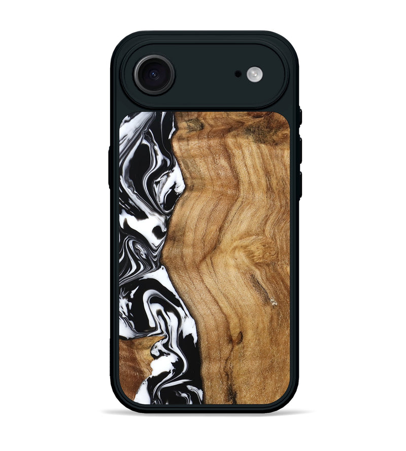 iPhone 17 Air Wood Phone Case - Belen (Black & White, 777566)