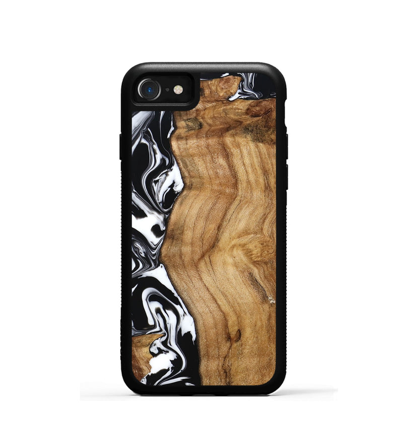 iPhone SE Wood Phone Case - Belen (Black & White, 777566)