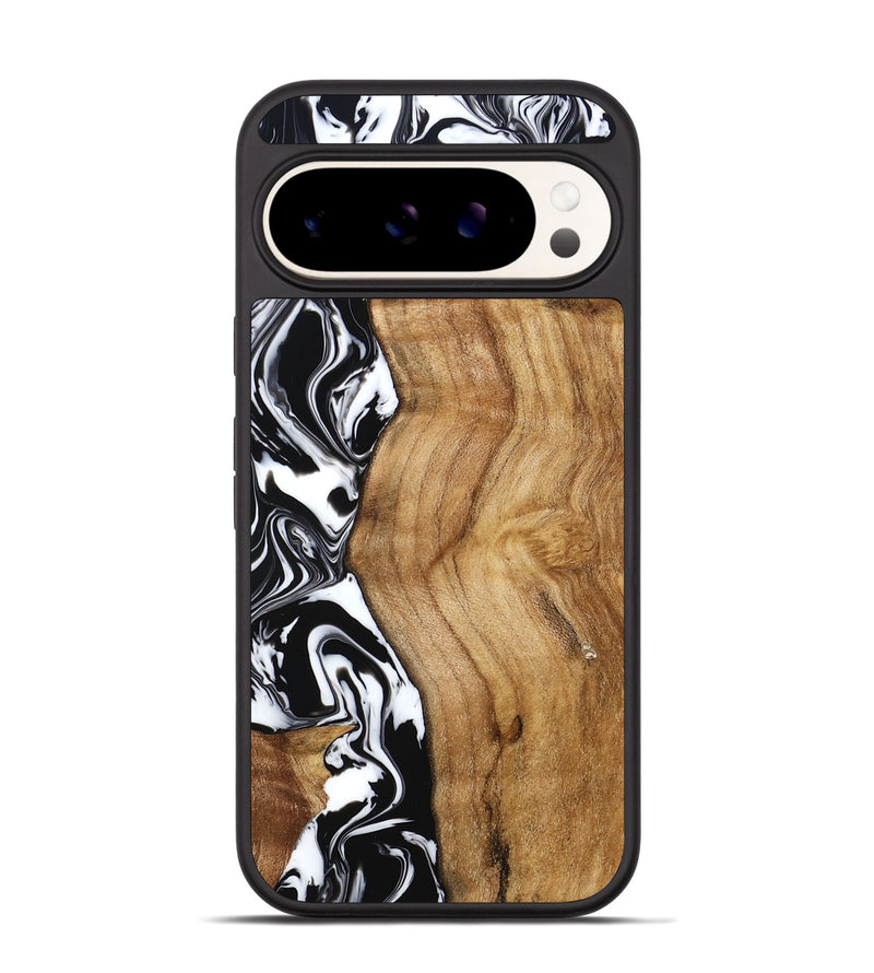 Pixel 9 Pro Wood Phone Case - Belen (Black & White, 777566)