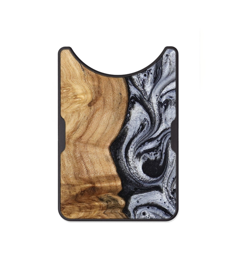 Alloy Wood Wallet - Eulalia (Black & White, 777567)