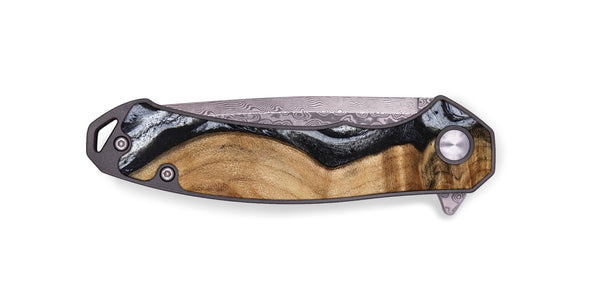 EDC Wood Pocket Knife - Eulalia (Black & White, 777567)