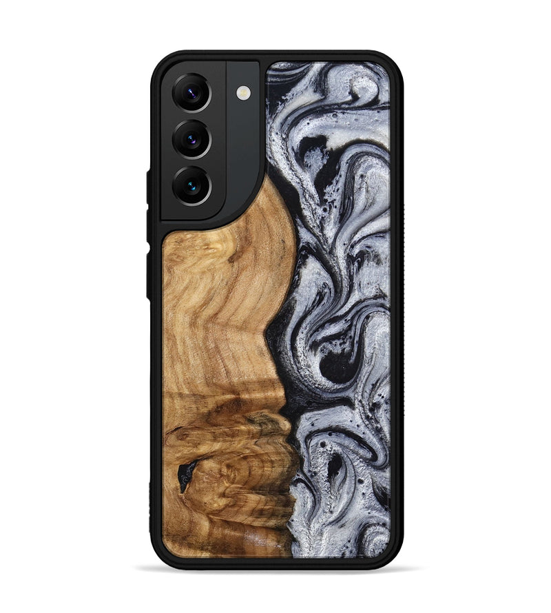 Galaxy S22 Plus Wood Phone Case - Eulalia (Black & White, 777567)