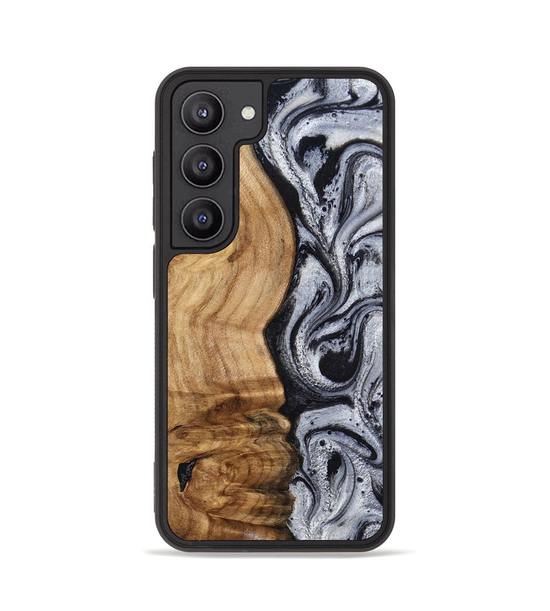 Galaxy S23 Wood Phone Case - Eulalia (Black & White, 777567)